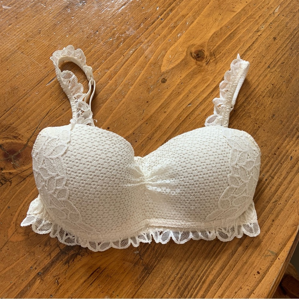 Aerie Cream Lace Bralette Size Small 8397620021 2032